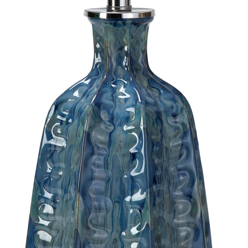 
                      
                        Antigua Ceramic Table Lamp (Blue).
                      
                    