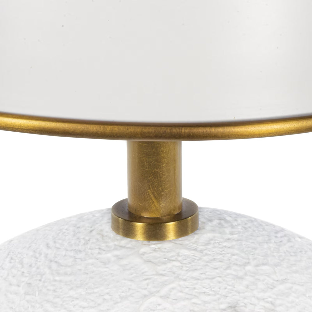 
                      
                        Hattie Concrete Mini Lamp (White and Natural Brass)
                      
                    