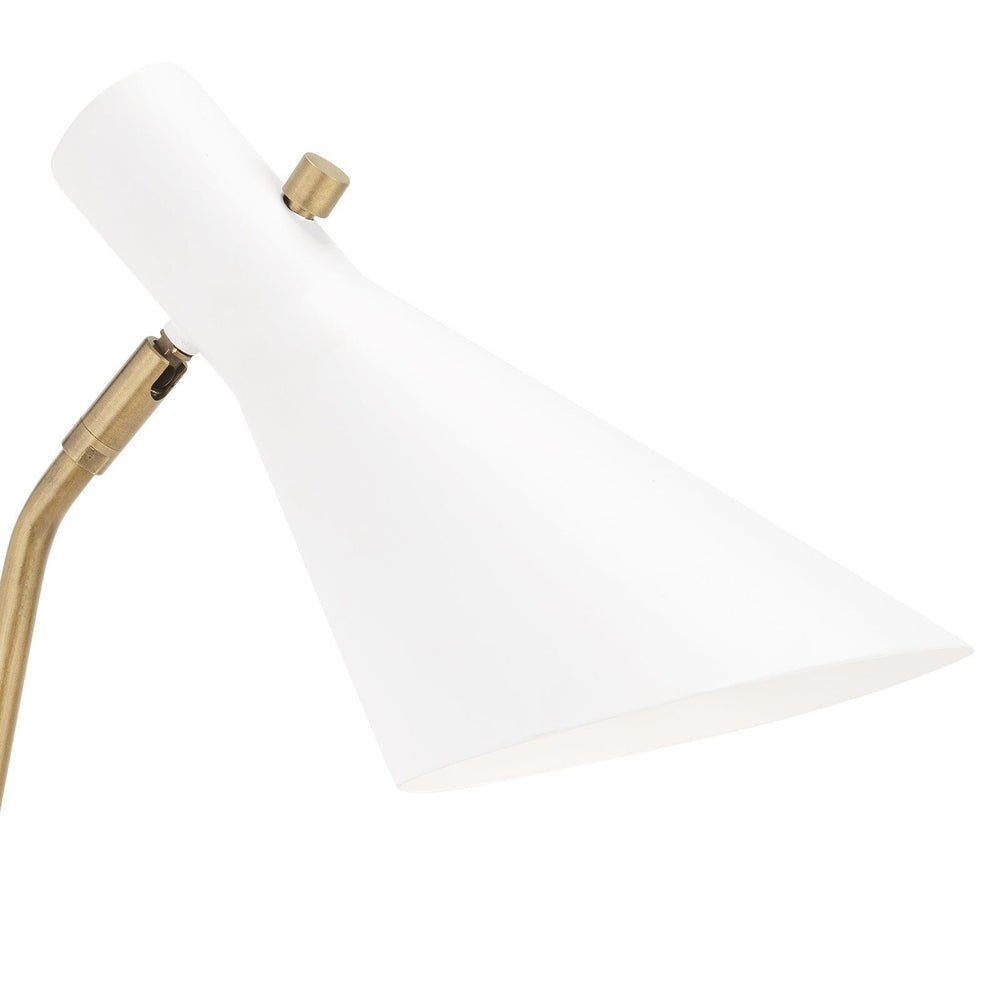 
                      
                        Spyder Task Lamp (White and Natural Brass)
                      
                    