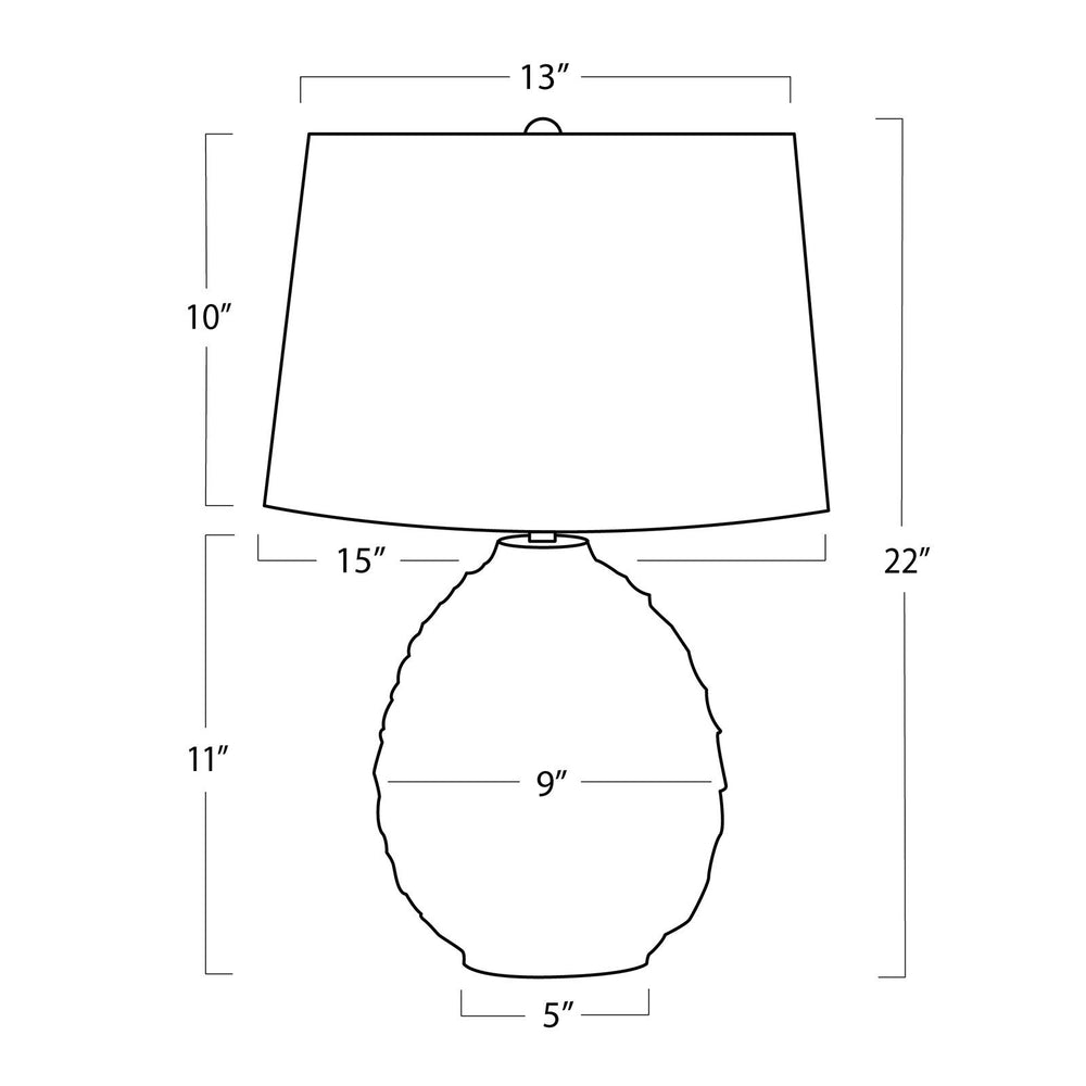 
                      
                        Caspian Ceramic Table Lamp (White) Small.
                      
                    