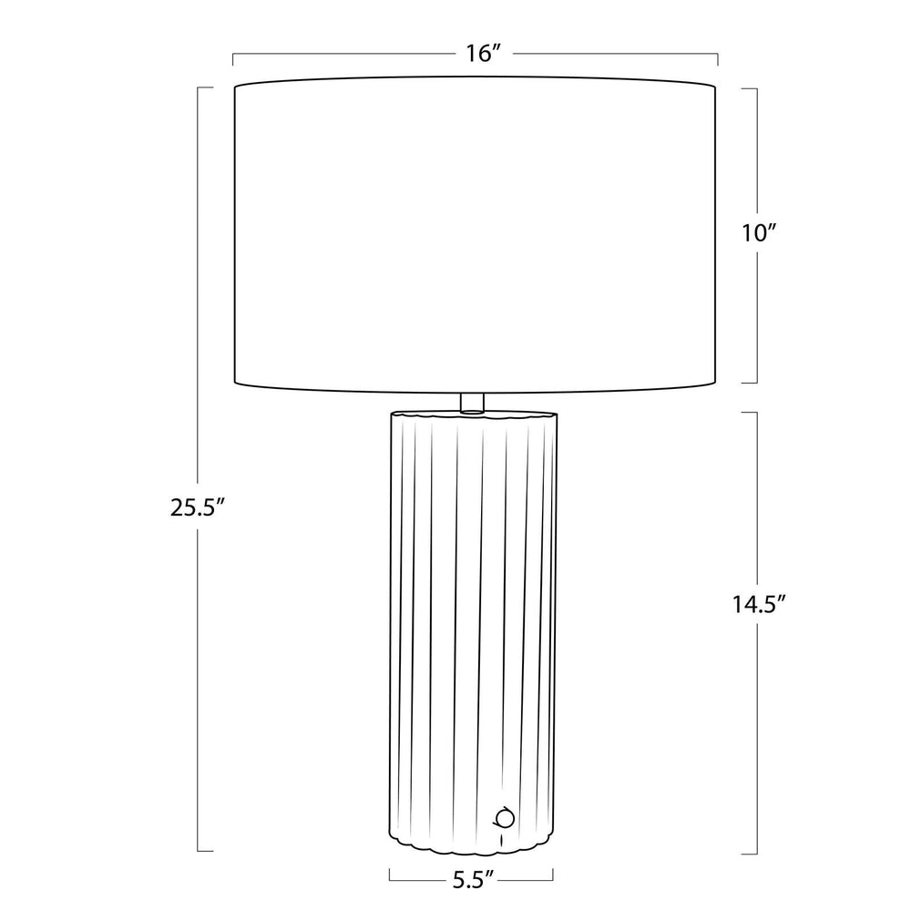 
                      
                        Tambour Marble Table Lamp
                      
                    