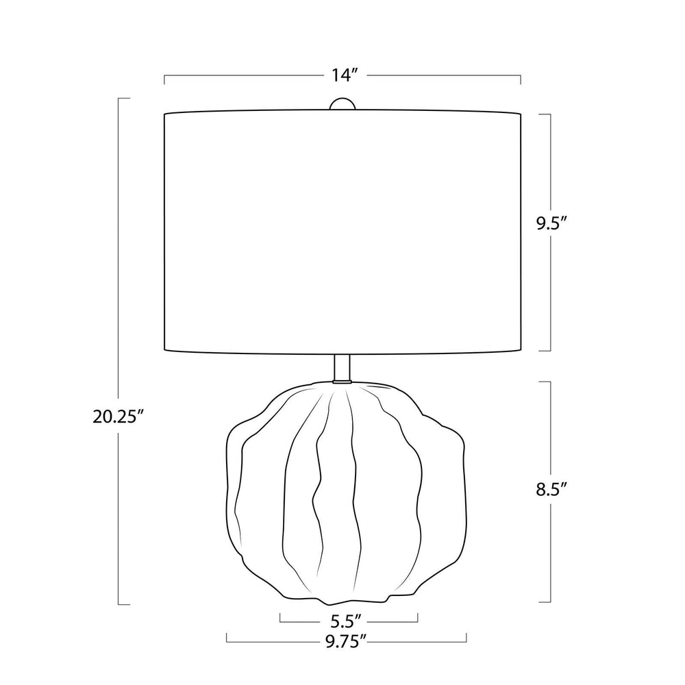 
                      
                        Destin Ceramic Mini Lamp (Ivory).
                      
                    