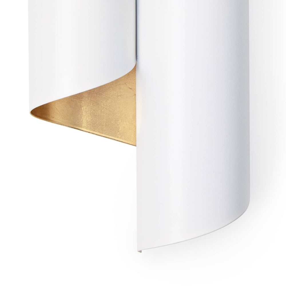 
                      
                        Folio Sconce (White and Gold).
                      
                    