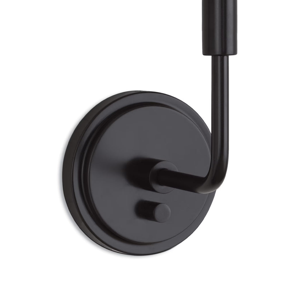 
                      
                        Polly Sconce Single (Blackened Brass with Rattan Shade)
                      
                    