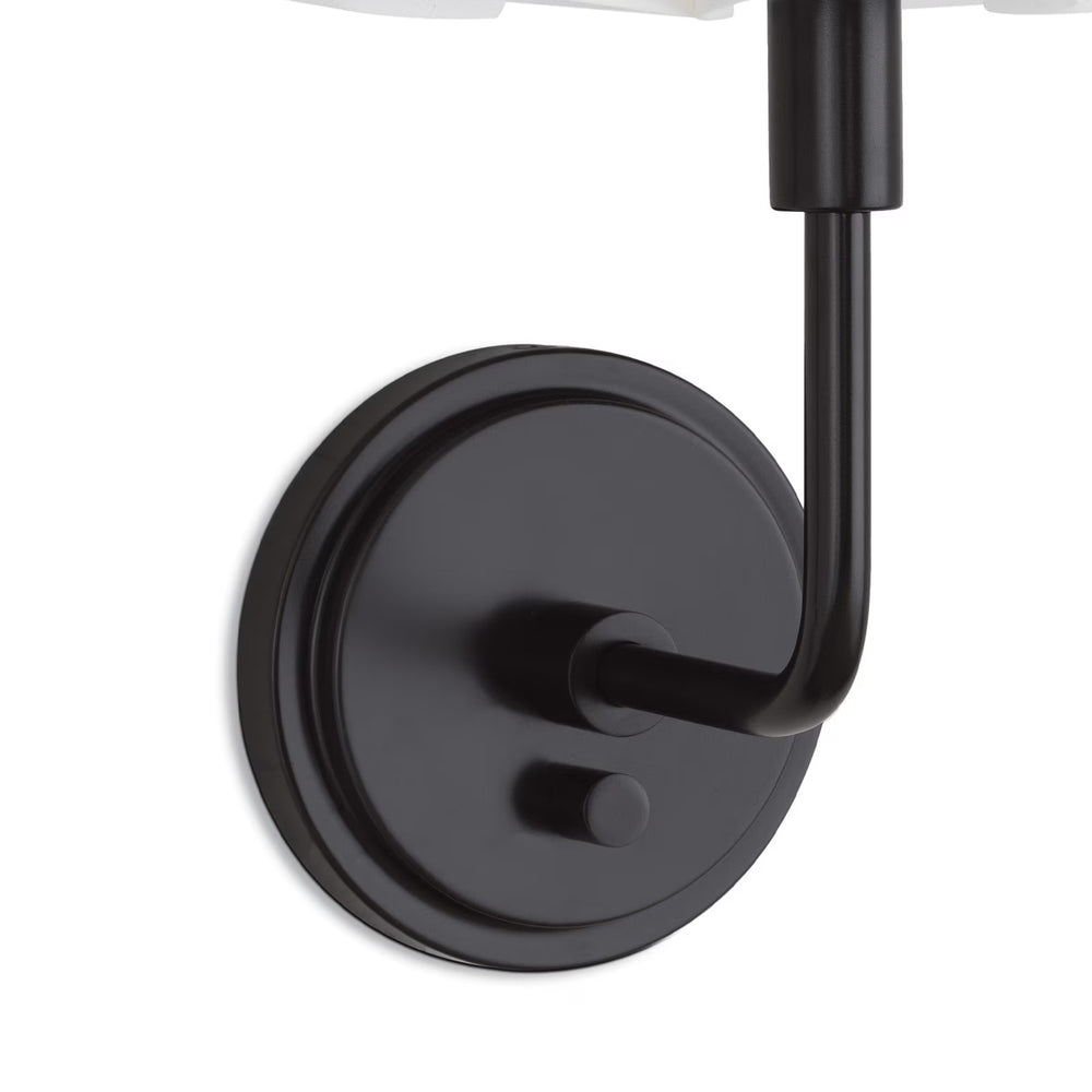 
                      
                        Polly Sconce Single (Blackened Brass with White Scalloped Shade)
                      
                    