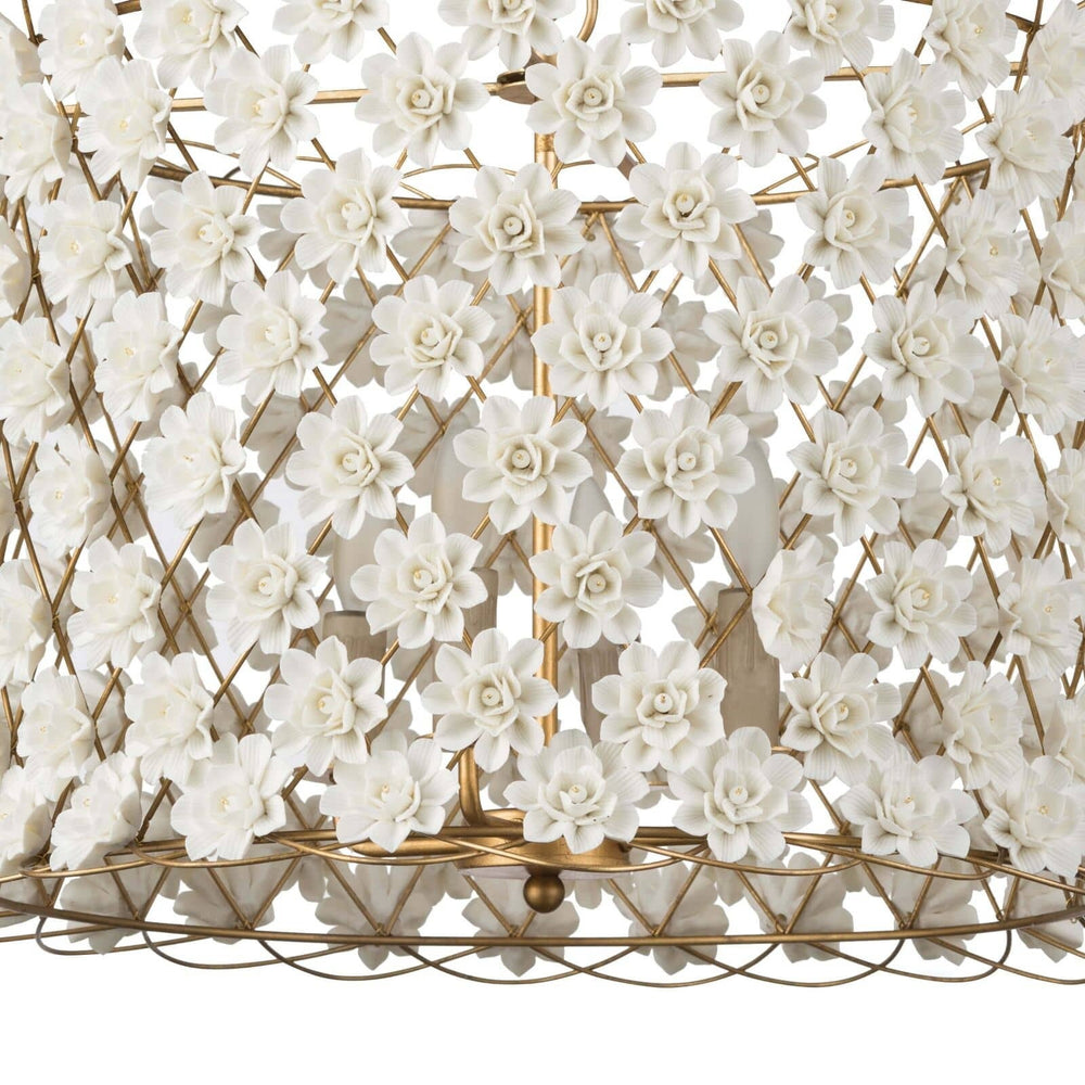 
                      
                        Alice Porcelain Flower Chandelier.
                      
                    
