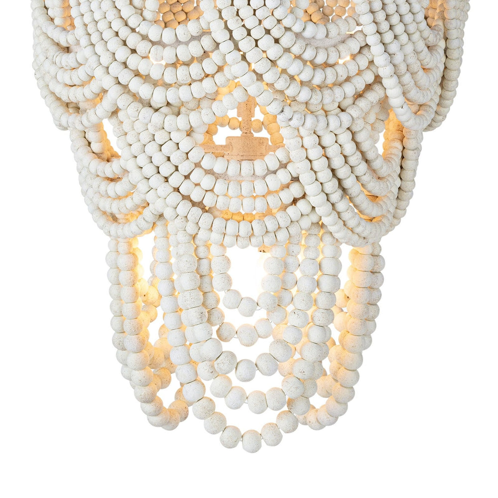 
                      
                        Lorelei Wood Bead Chandelier (White)
                      
                    