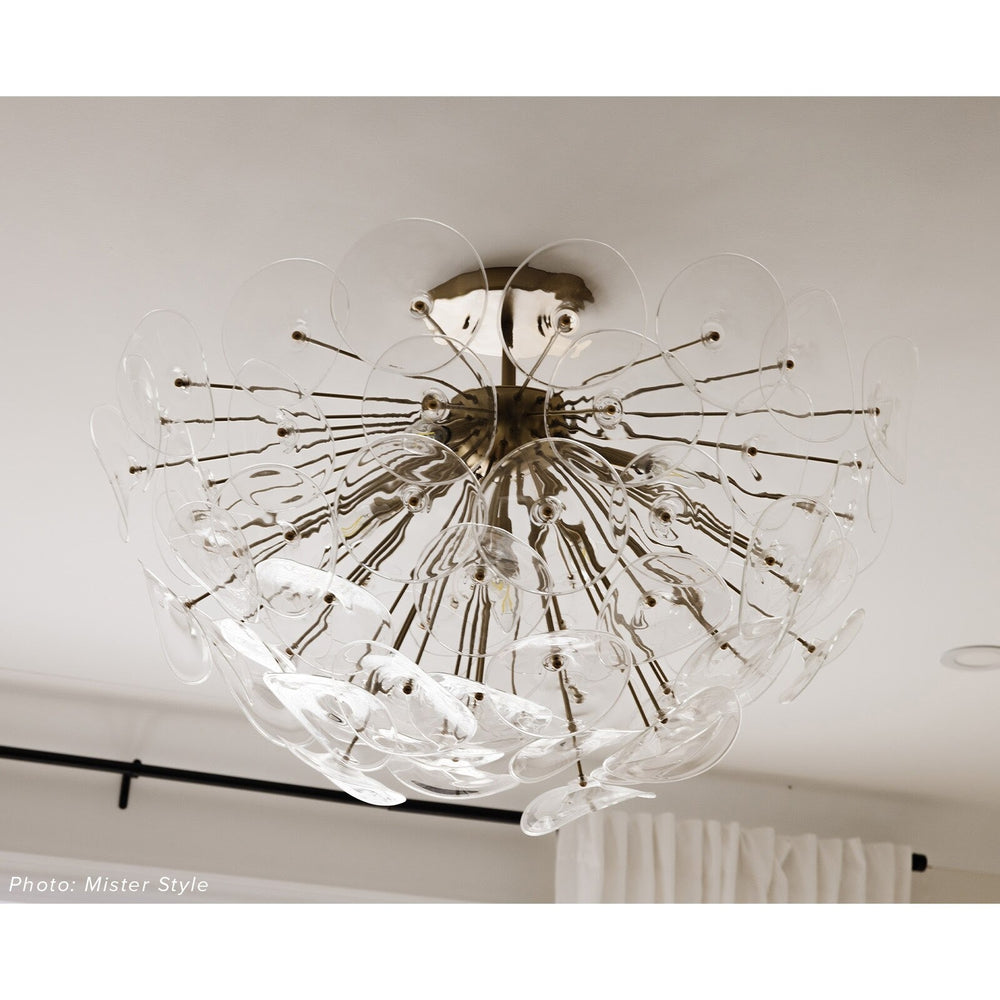 
                      
                        Poppy Glass Semi Flush Mount (Clear)
                      
                    