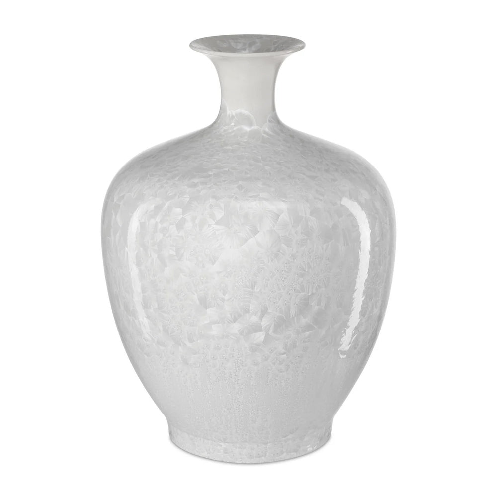 Crystalline White Vase
