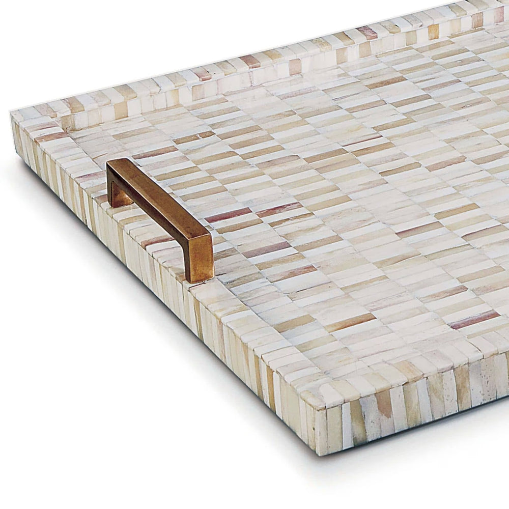 
                      
                        Multi-Tone Bone and Brass Tray.
                      
                    