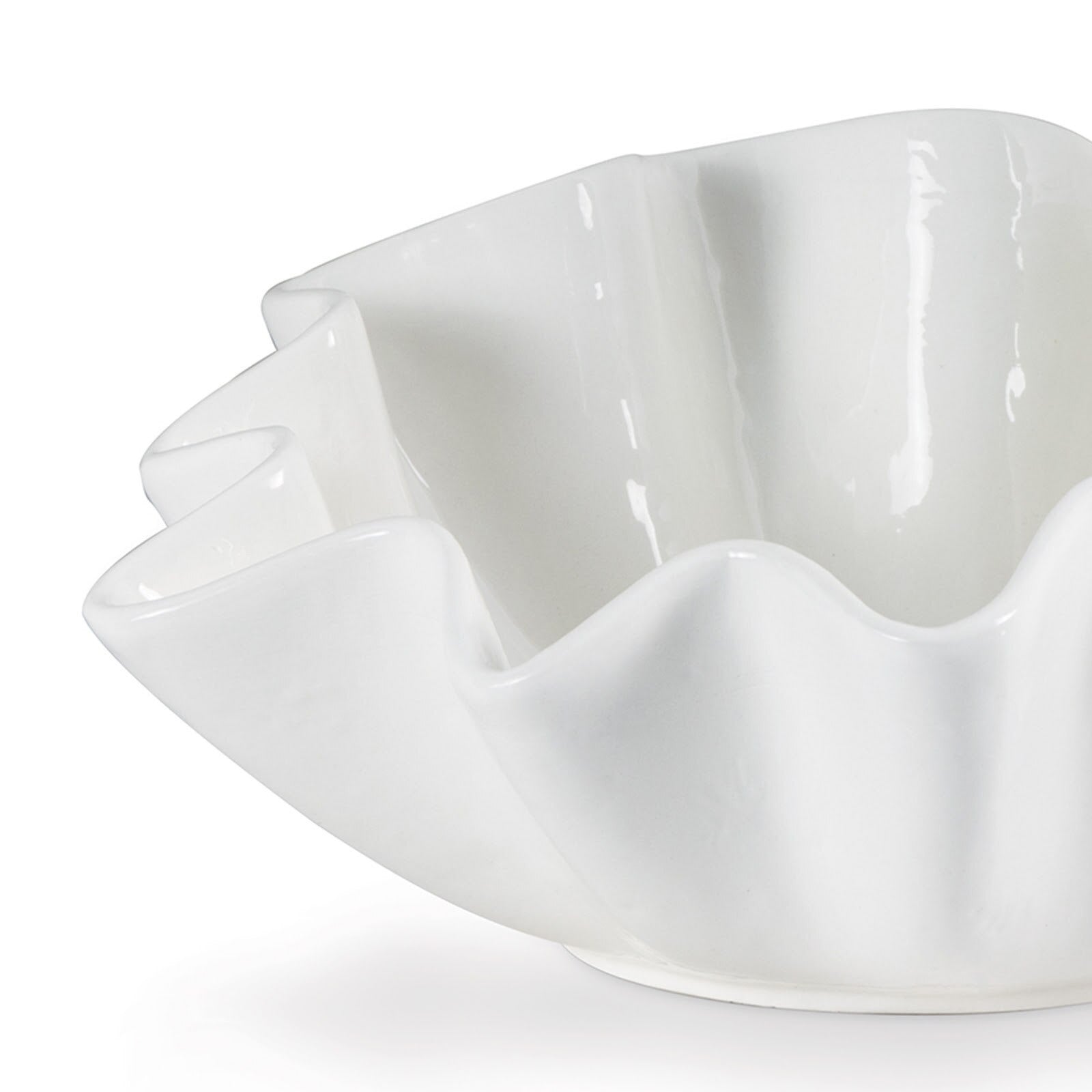 Regina Andrew Ruffle Ceramic Bowl - Thumbnail 5
