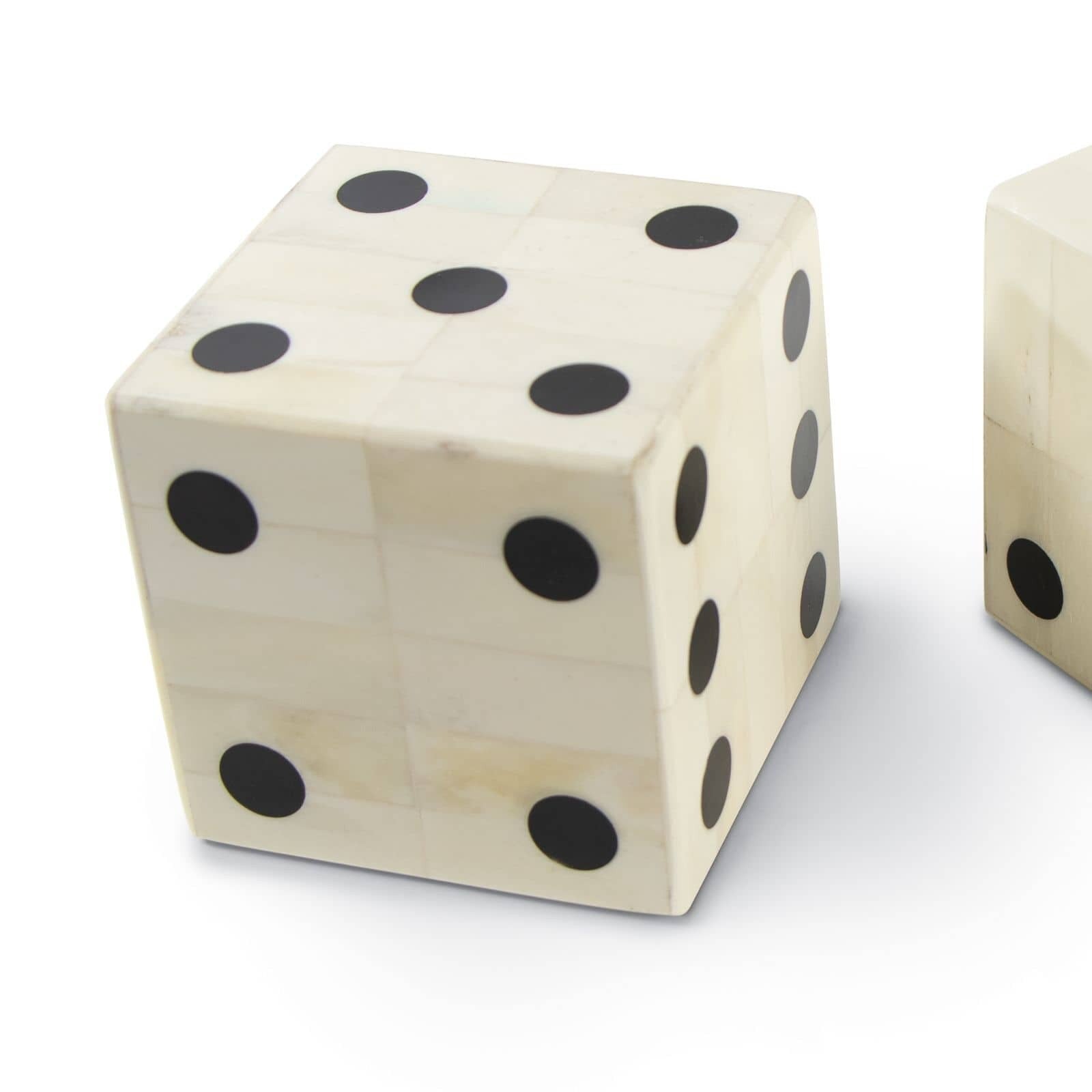 Oversized Bone Gaming Dice Pair - Thumbnail 3