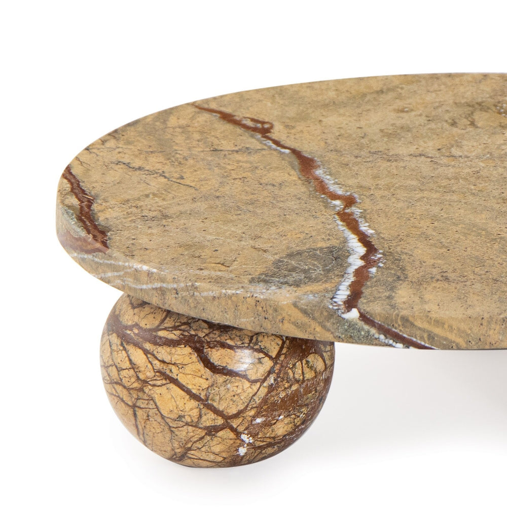 
                      
                        Marlow Marble Plate Small (Brown).
                      
                    