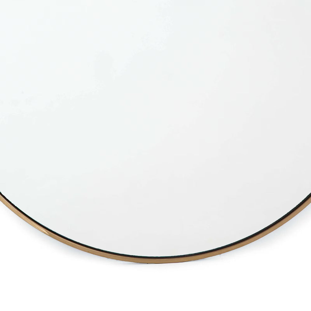 
                      
                        Hanging Circular Mirror (Natural Brass).
                      
                    