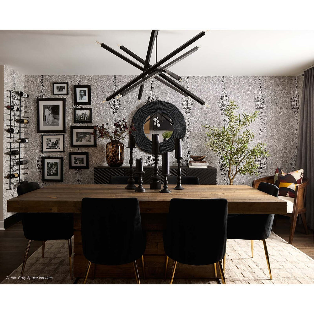 
                      
                        Slate Mirror Round (Black).
                      
                    
