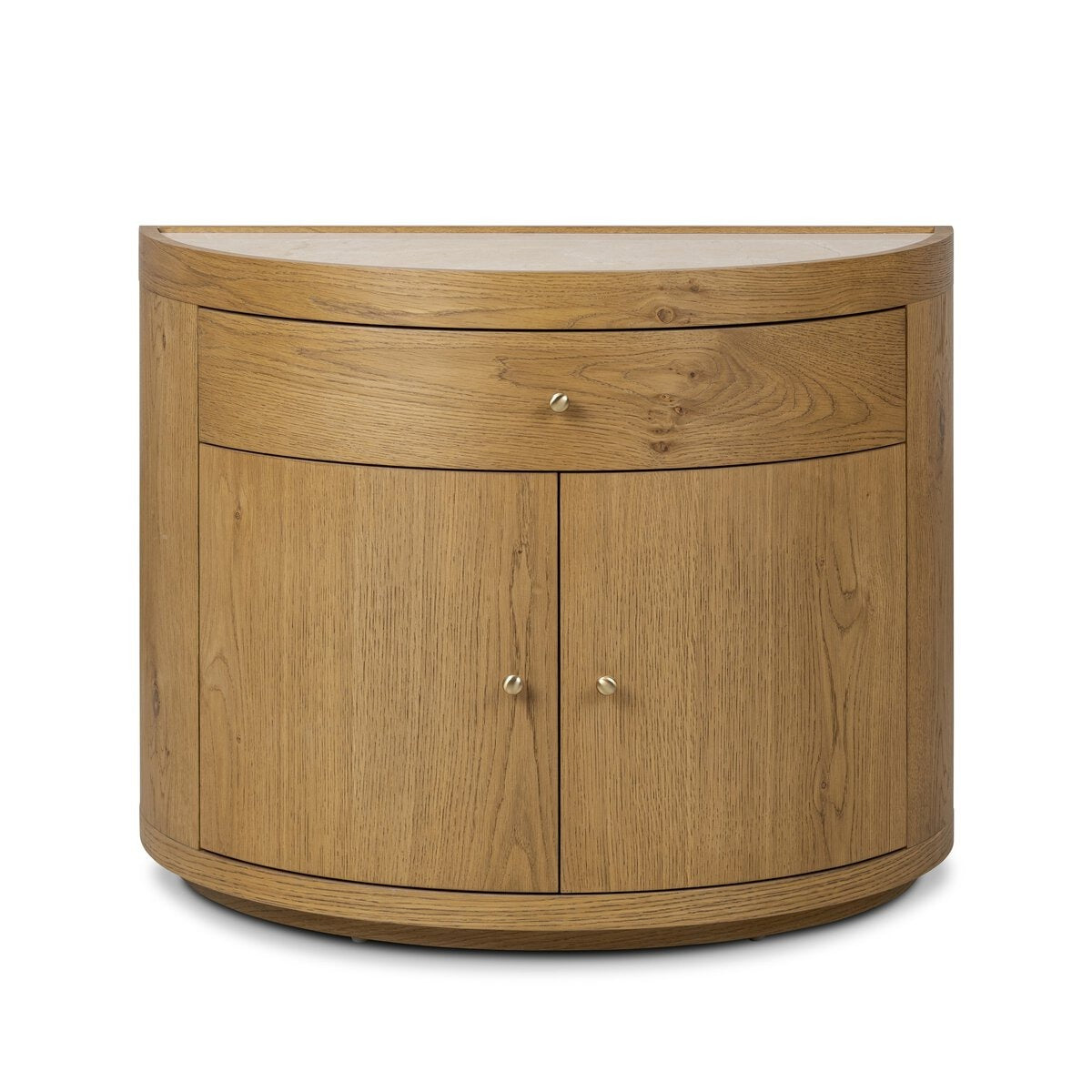 Ashton Nightstand - Cream Marble