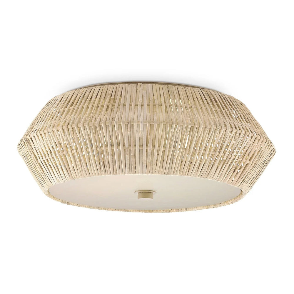 Antibes White Flush Mount