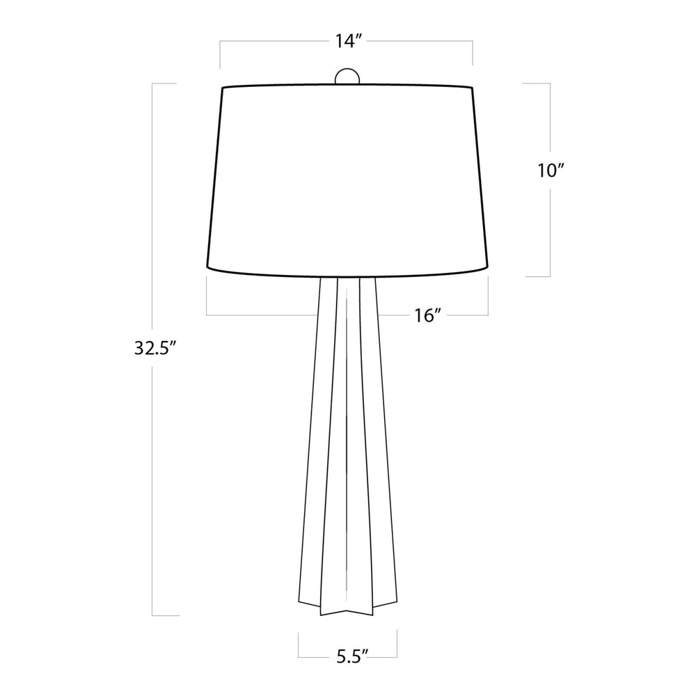 
                      
                        Glass Star Table Lamp (White).
                      
                    