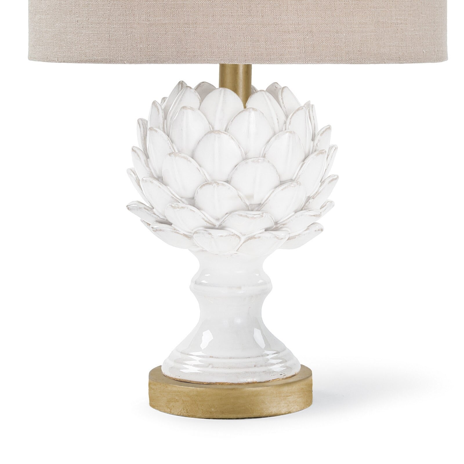 Leafy Artichoke Ceramic Table Lamp - Thumbnail 4