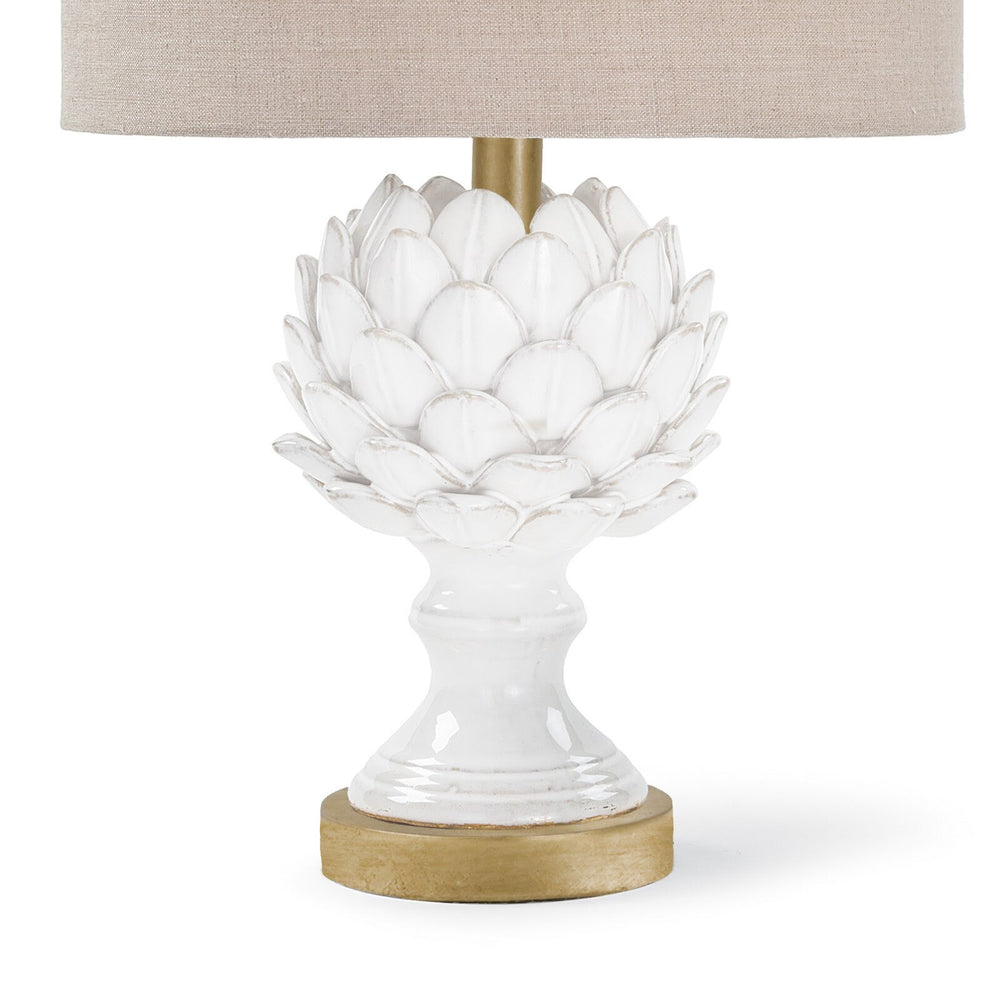 
                      
                        Leafy Artichoke Ceramic Table Lamp (Off White)
                      
                    