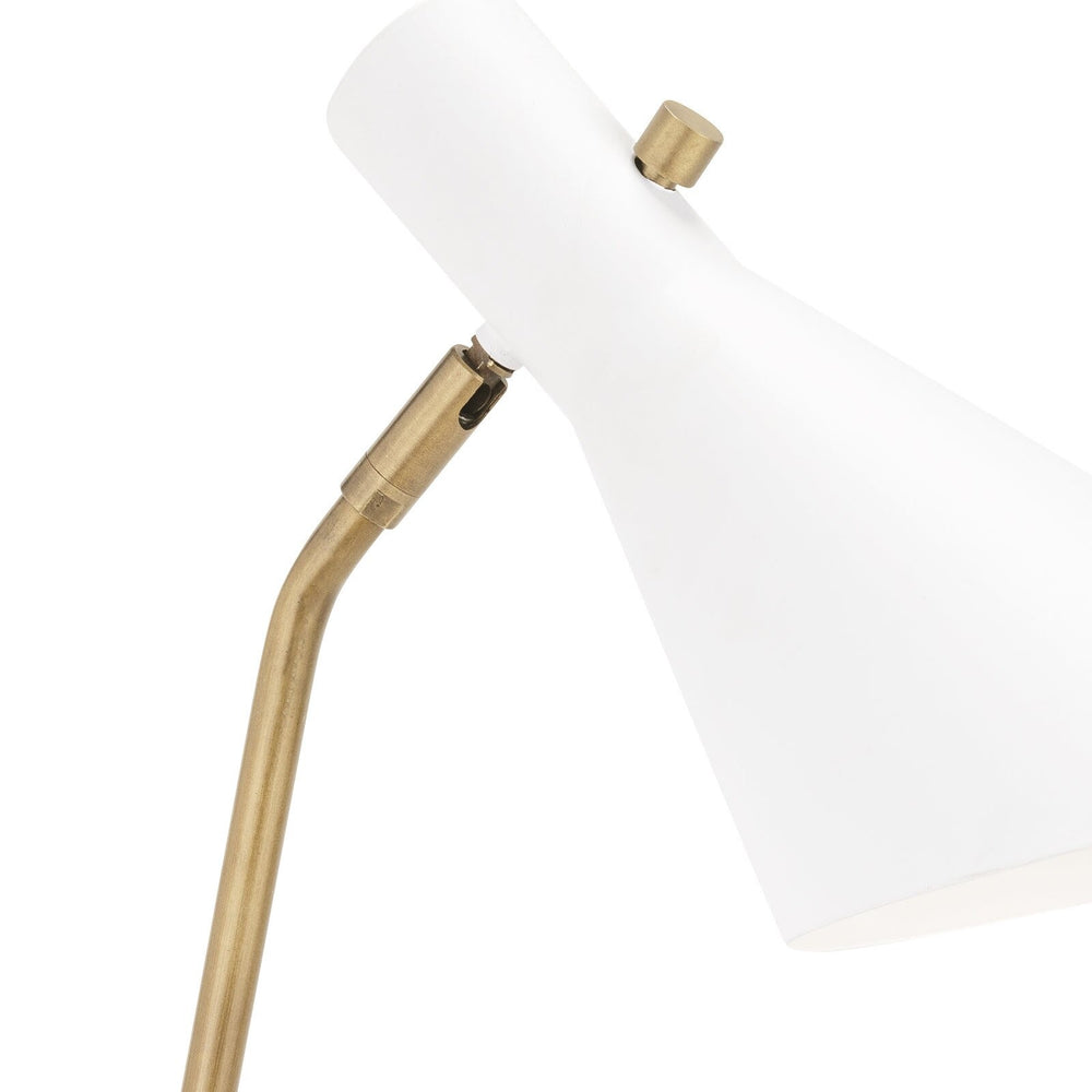 
                      
                        Spyder Task Lamp (White and Natural Brass)
                      
                    