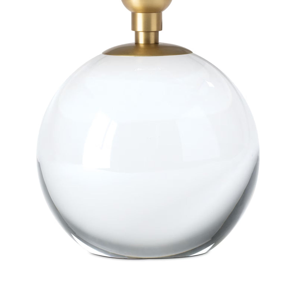 
                      
                        Giorgio Crystal Mini Lamp (Natural Brass with White Shade).
                      
                    