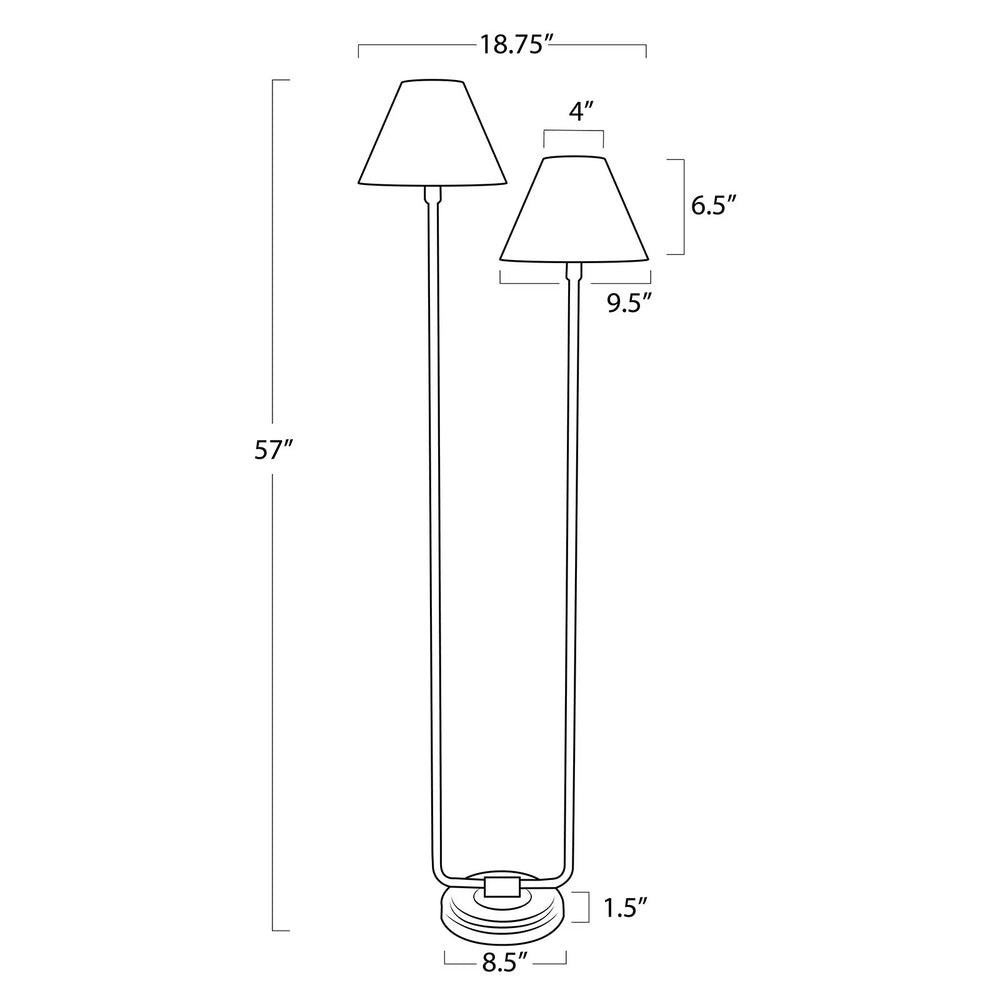 
                      
                        Polly Floor Lamp (Natural Brass with Rattan Shade)
                      
                    