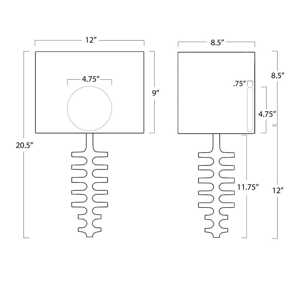 
                      
                        Fishbone Sconce (White).
                      
                    