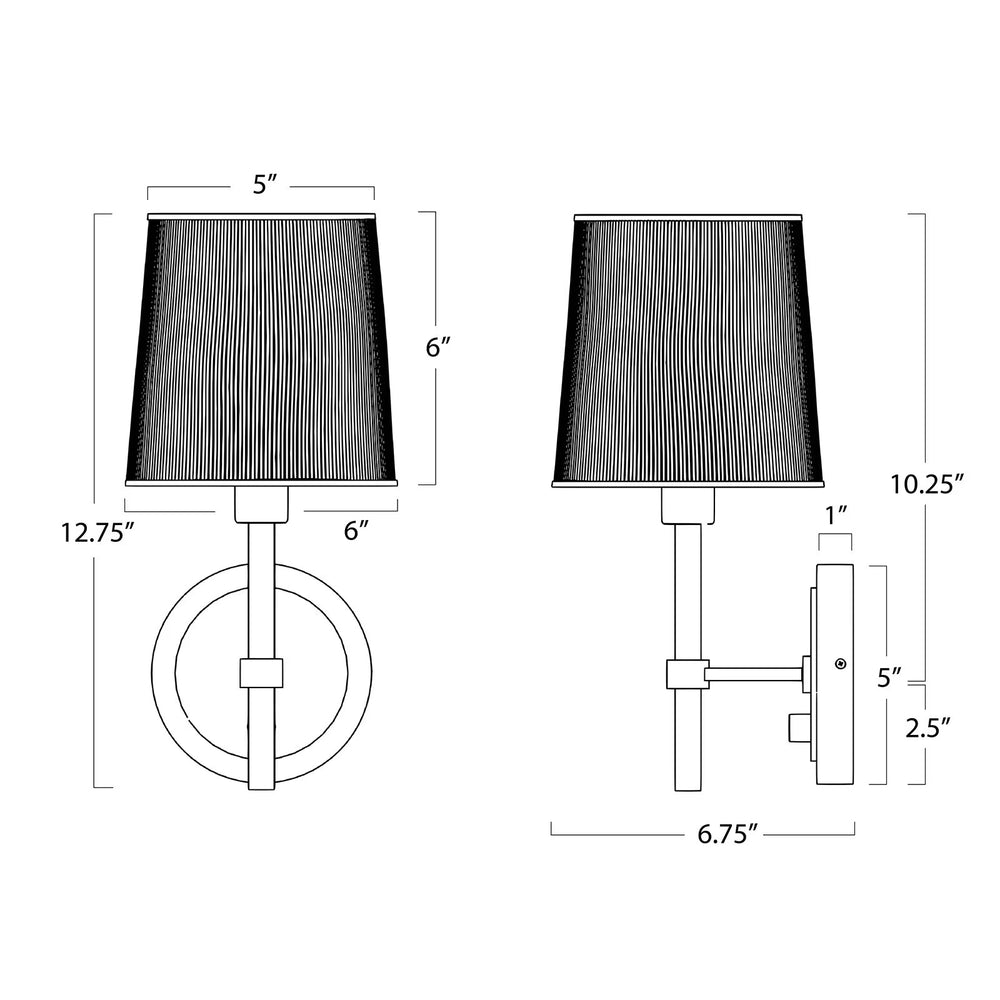 
                      
                        Franklin Sconce (Polished Nickel).
                      
                    