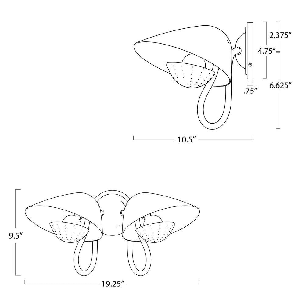 
                      
                        Keaton Sconce Double (Polished Nickel)
                      
                    