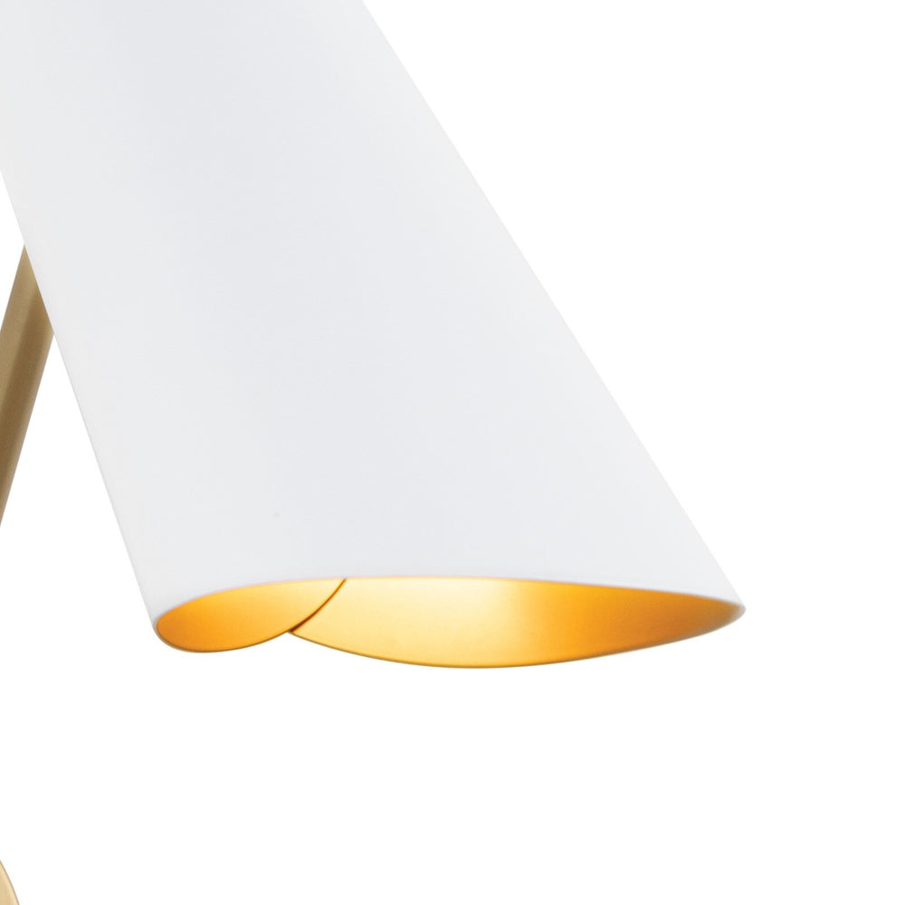 
                      
                        Vest Single Arm Sconce (White and Natural Brass)
                      
                    