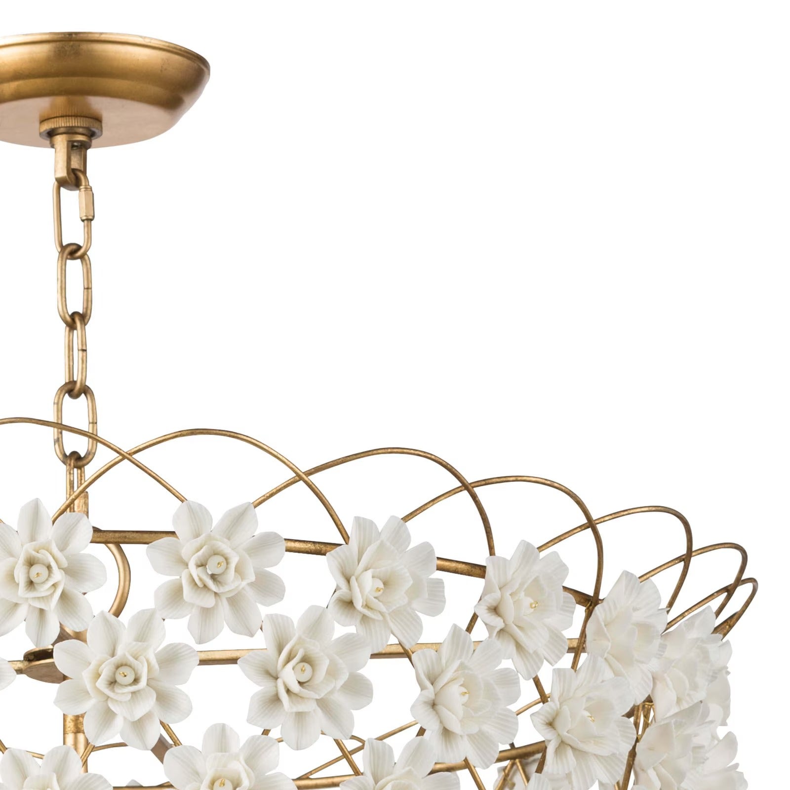 Alice Porcelain Flower Chandelier - Thumbnail 4
