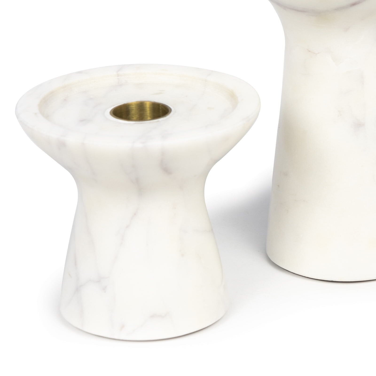 Klein Marble Candle Holder Set - Thumbnail 2