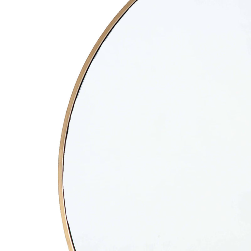 
                      
                        Hanging Circular Mirror (Natural Brass).
                      
                    