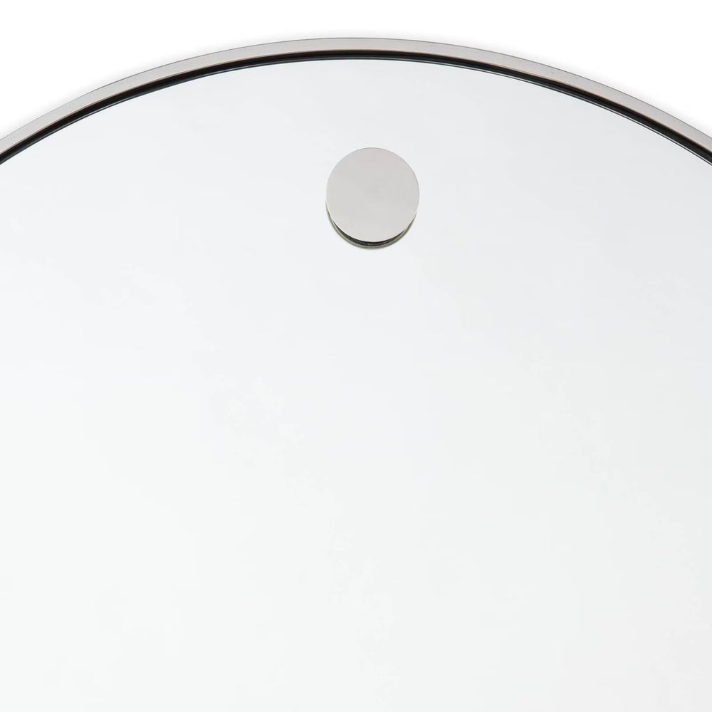 
                      
                        Hanging Circular Mirror (Polished Nickel).
                      
                    