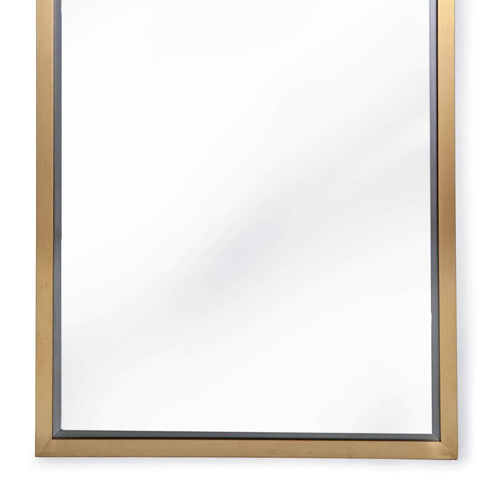 
                      
                        Rectangle Mirror (Natural Brass).
                      
                    