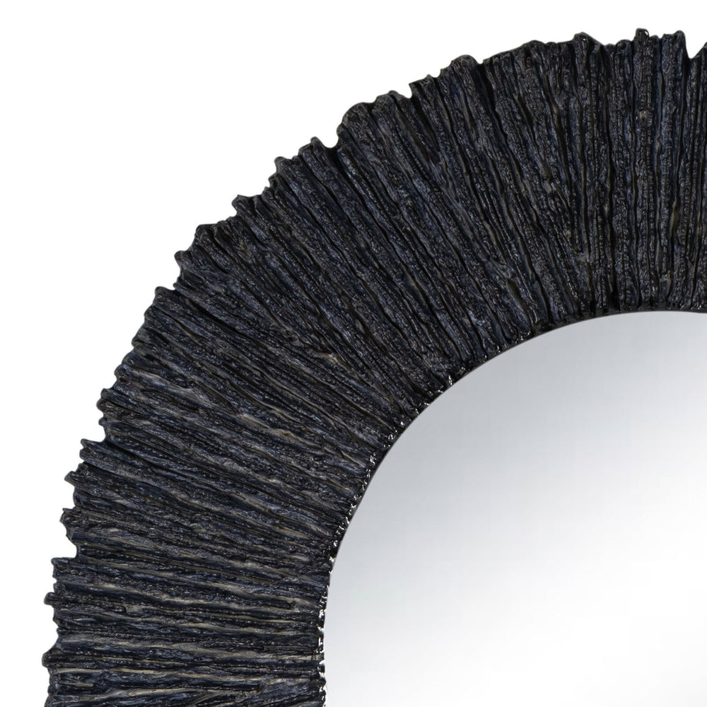 
                      
                        Slate Mirror Round (Black).
                      
                    