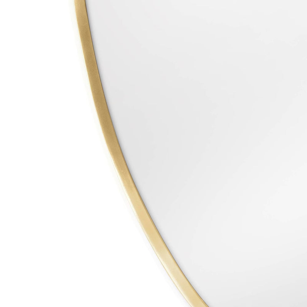 
                      
                        Crest Mirror (Natural Brass).
                      
                    