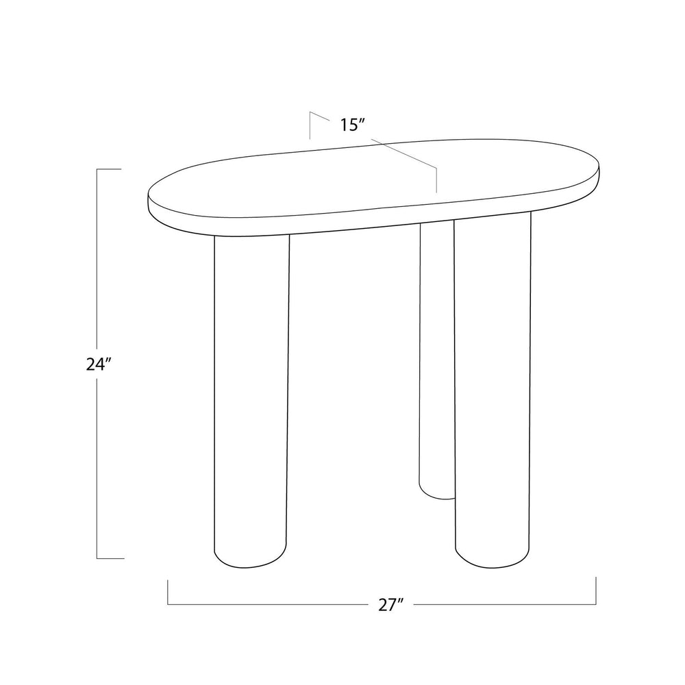 
                      
                        Gabrielle Marble End Table.
                      
                    