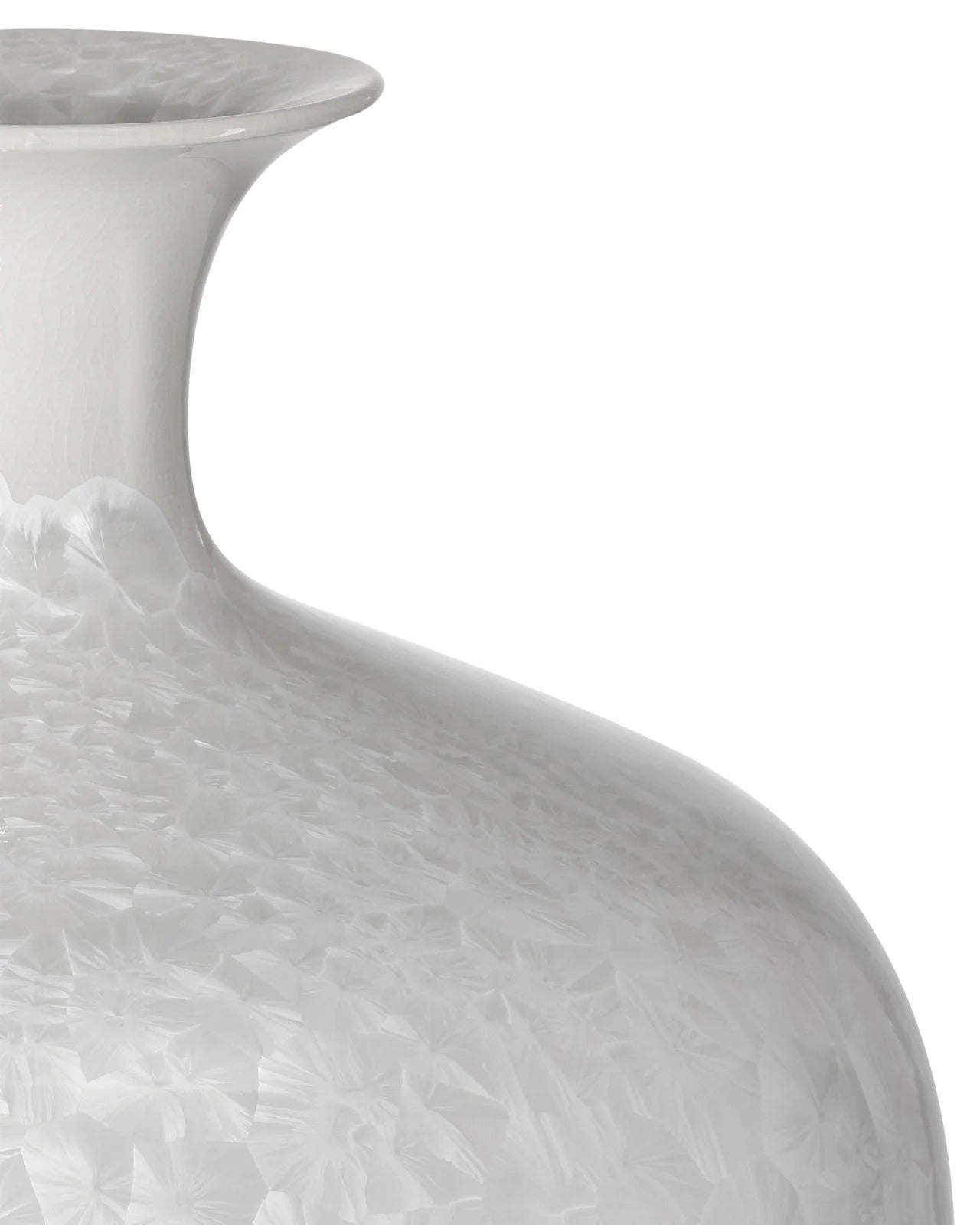 Crystalline White Vase