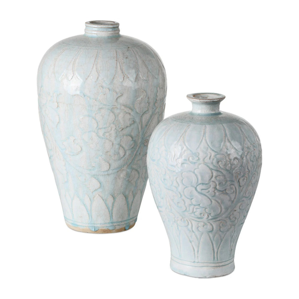 Nanjing Light Blue Vases Set of 2