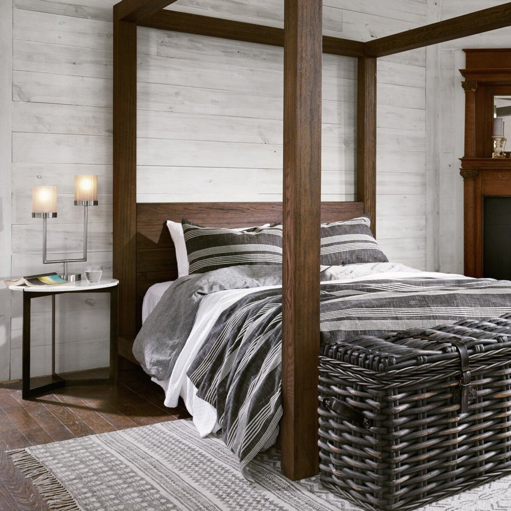 Kiva End Table - Polished White Marble