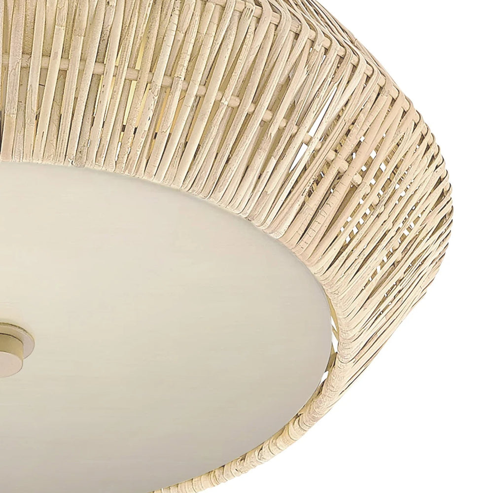 Antibes White Flush Mount