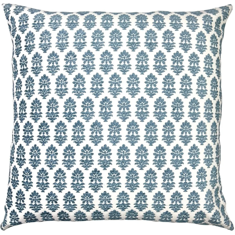 
                      
                        Francie Horizon - Blue Block Inspired Floral Throw Pillow
                      
                    