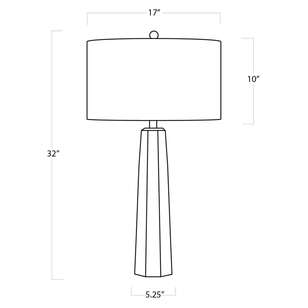 
                      
                        Tapered Hex Crystal Table Lamp
                      
                    