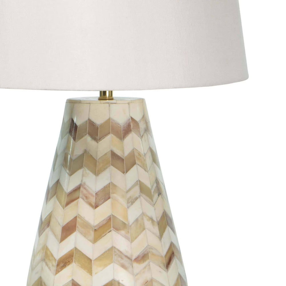 
                      
                        Cassia Chevron Table Lamp (Natural).
                      
                    