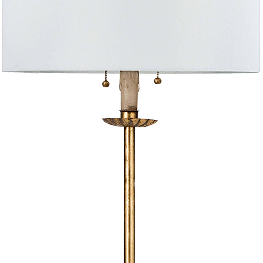 
                      
                        Clove Stem Floor Lamp (Antique Gold Leaf).
                      
                    