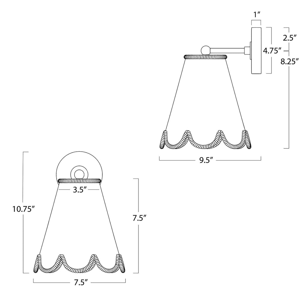 
                      
                        Kismet Hanging Sconce (Polished Nickel)
                      
                    