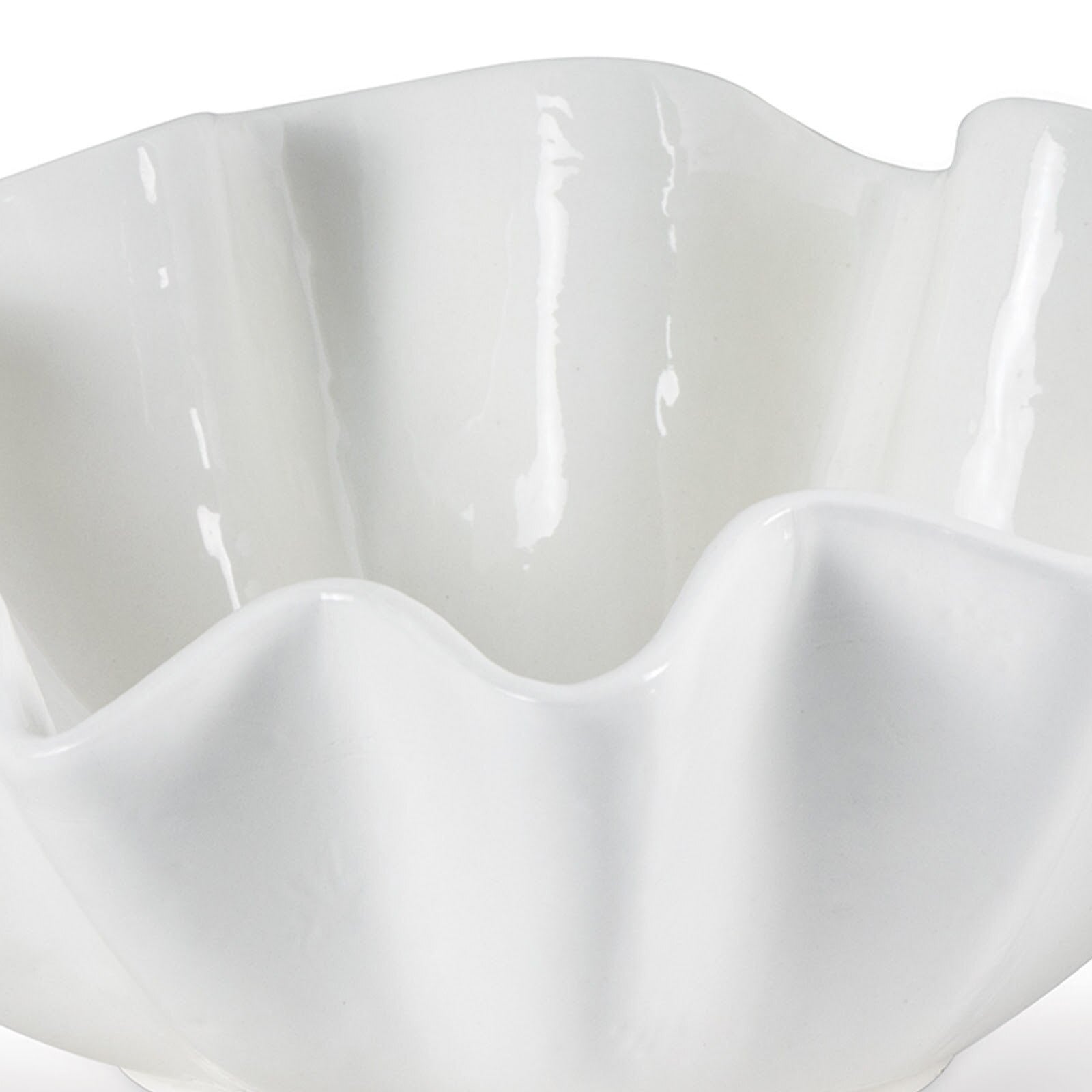 Ruffle Medium Ceramic Bowl - Thumbnail 5