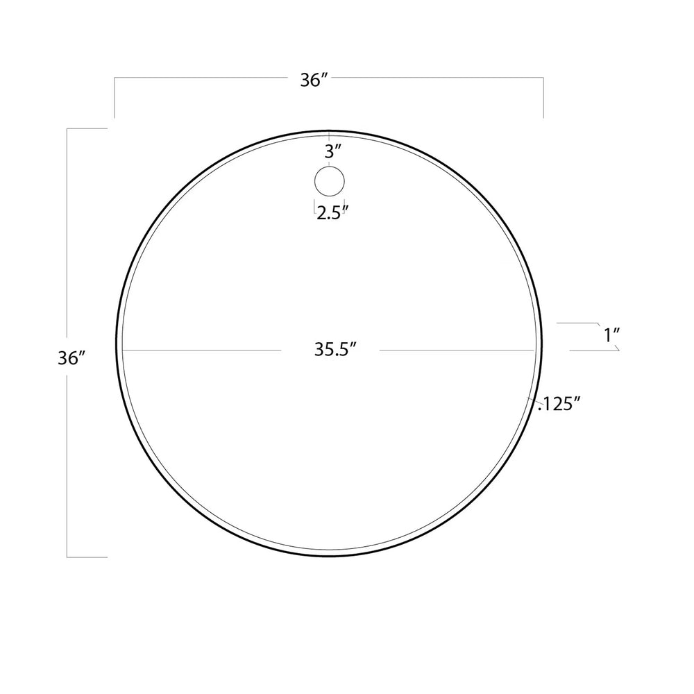 
                      
                        Hanging Circular Mirror (Polished Nickel).
                      
                    